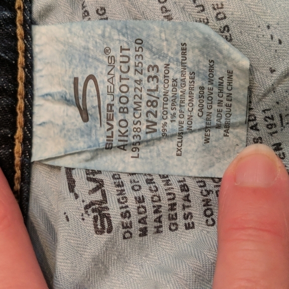 Silver Jeans Aiko Boot Cut Women's Distressed Jeans Size W28 - Picture 6 of 7